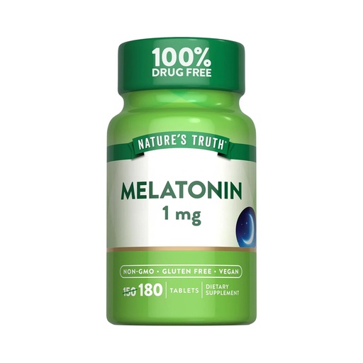 [840093106094] Nature's Truth Melatonin 1mg Bonus 180 und