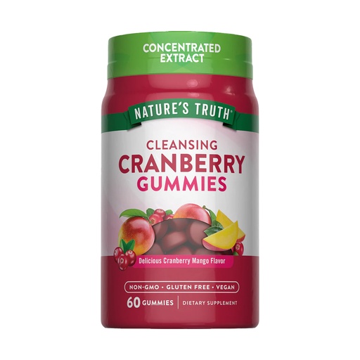 [840093116628] Nature's Truth Cranberry 60 Gummies