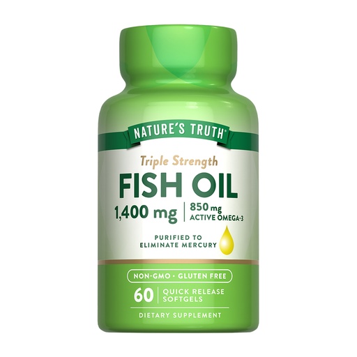 [840093101303] Nature's Truth Fish Oil Triple Strength 1,400 mg