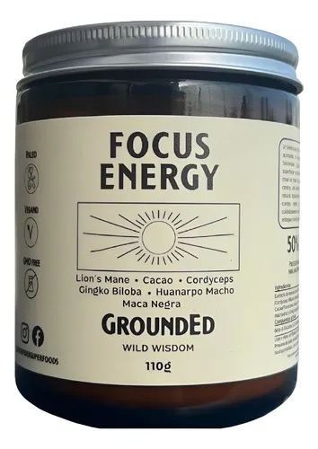 [799192225666] Grounded Focus Energy Cacao 110 gr