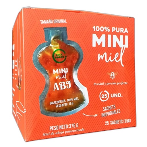 [7750525190009] Crea Foods Caja Mini miel de Abeja 25 und