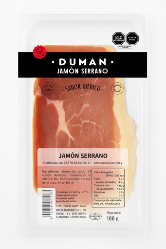 [8427926099116] Duman Jamon Serrano100 gr