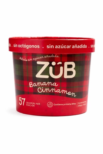 [7759967000495] Zub Zero Helado Banana Cinnamon 500 ml