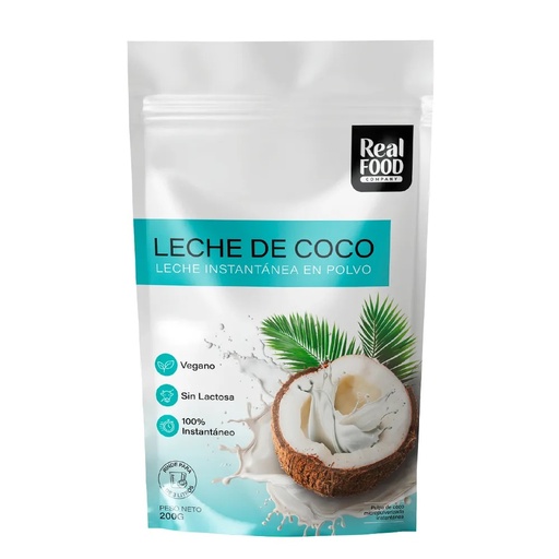 [799192369018] Real Food Leche de coco 200 gr