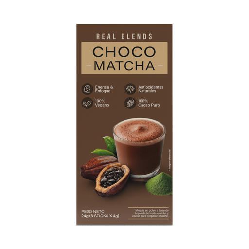 [762083430128] Real Food Choco Matcha Caja 6 Und