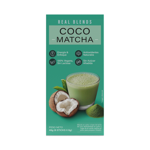 [762083430111] Real Food Coco Matcha Caja 6 Und